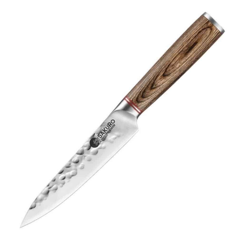 Víceúčelový kuchyňský nůž z nerezové oceli SaKuRo Pakka-B 12,7 cm
