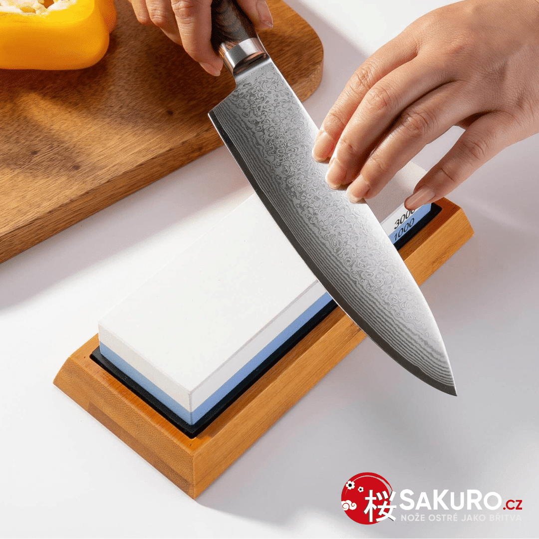 Brousící kámen na nože SaKuro | Jak ho používat ? Brousící kámen na nože SaKuro