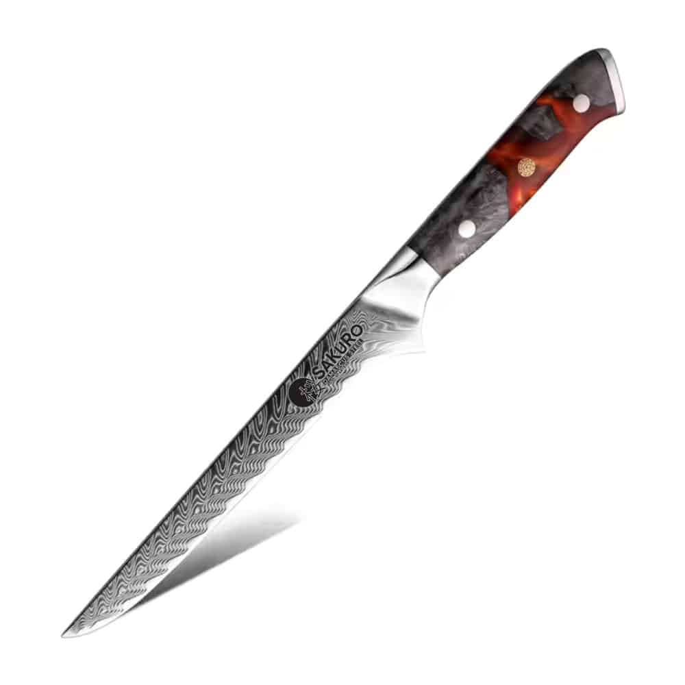 Vykošťovací nůž z damaškové oceli SaKuRo Sakai 15,2 cm