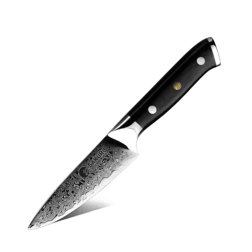 Loupací nůž z damaškové oceli SaKuRo G10 8,9 cm