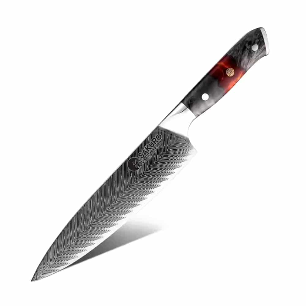 Šéfkuchařský nůž z damaškové oceli SaKuro Sakai 20,3 cm