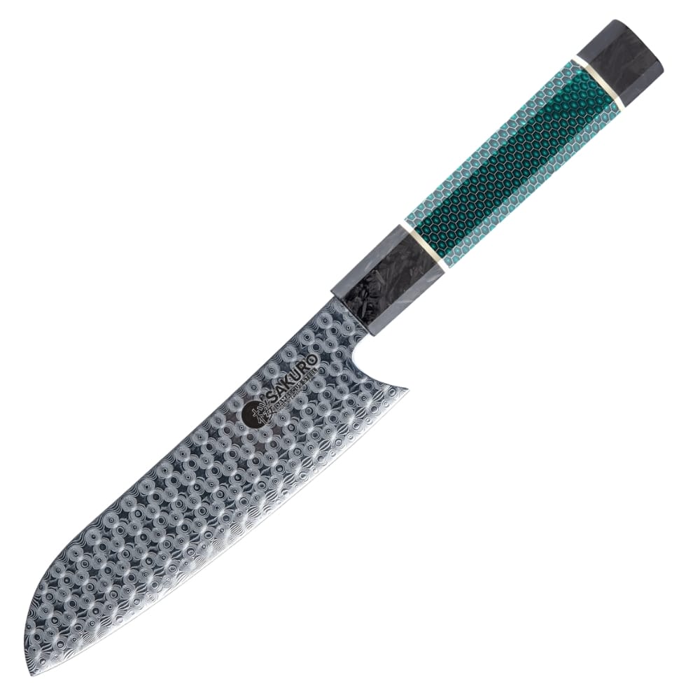 Japonský nůž z damaškové oceli 110 vrstev SaKuRo Kensei 16,8 cm